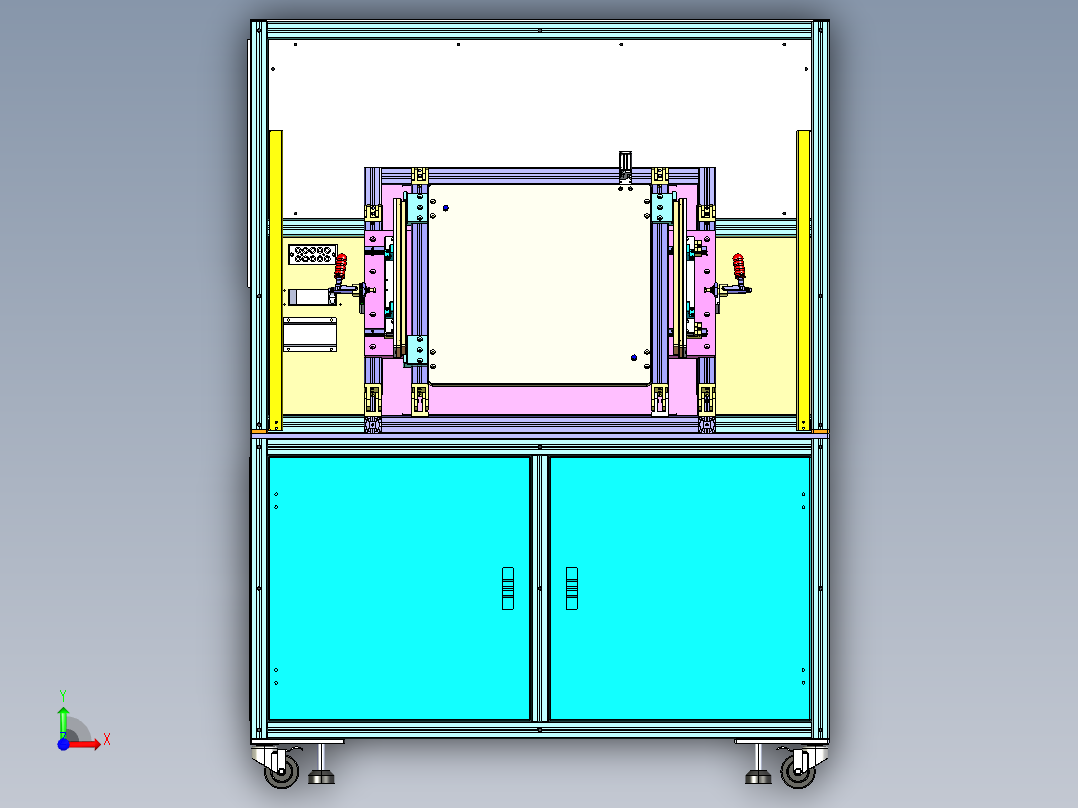 产品测试夹具设备前视图