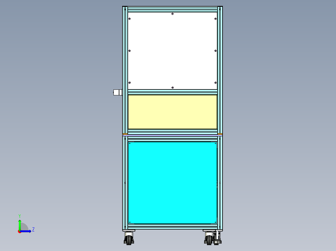 产品测试夹具设备左视图
