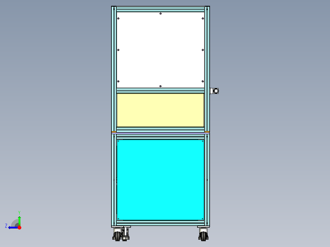 产品测试夹具设备右视图