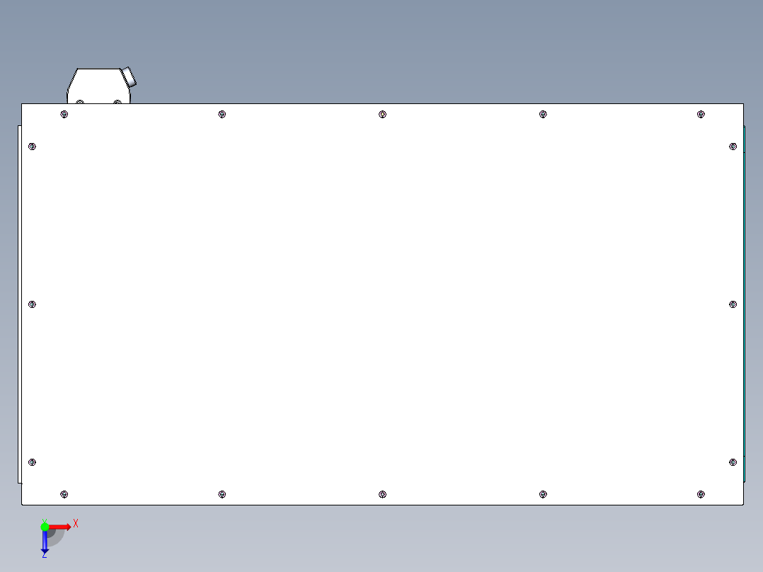 产品测试夹具设备俯视图