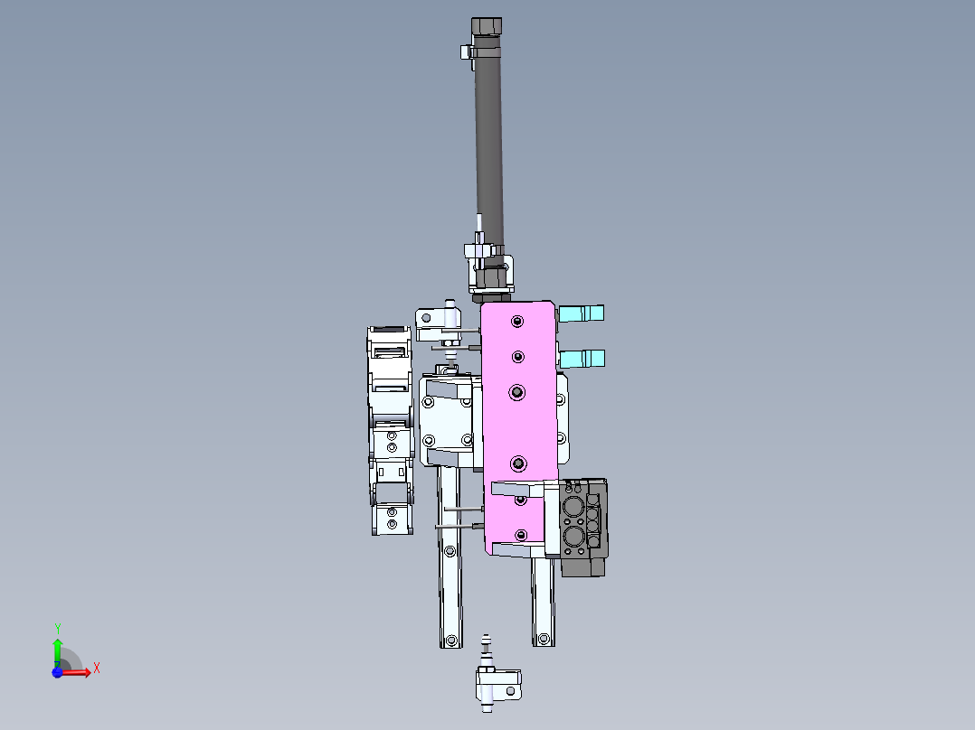 等距搬运压紧机构sw20可编辑前视图