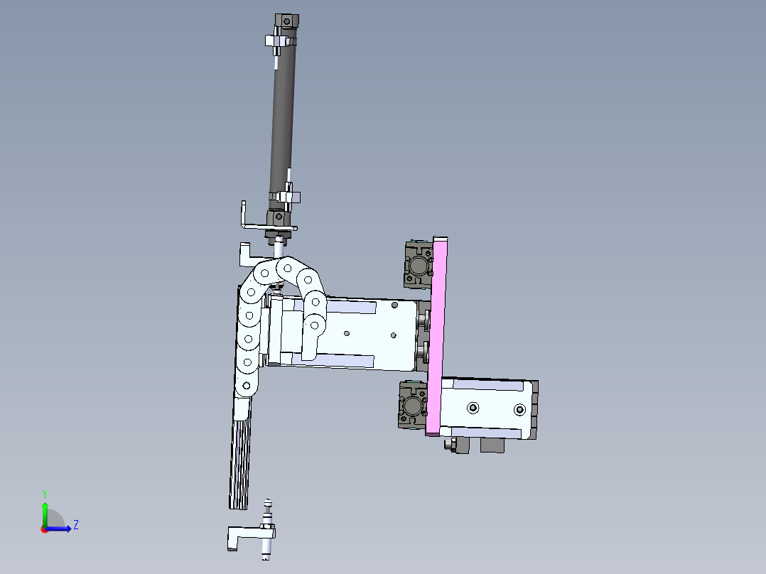 等距搬运压紧机构sw20可编辑左视图