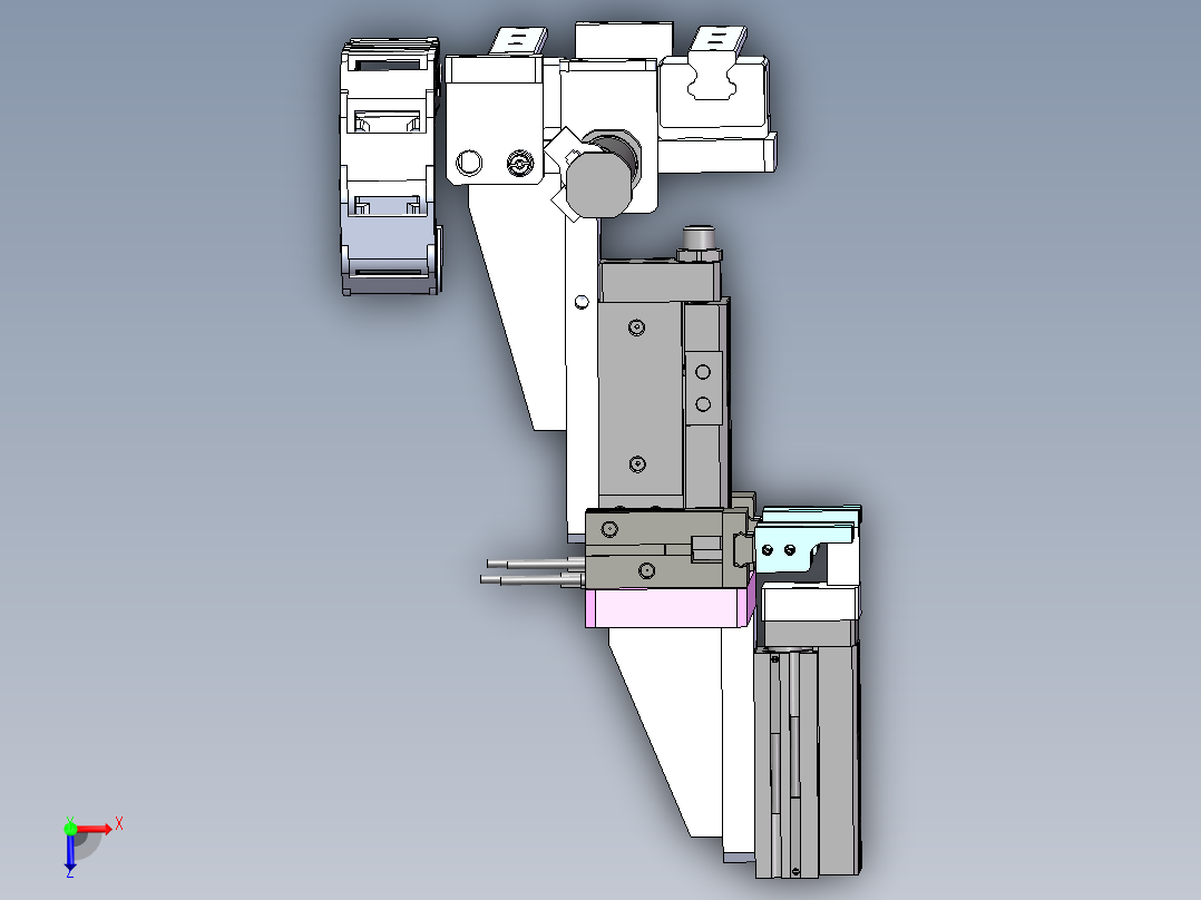 等距搬运压紧机构sw20可编辑俯视图