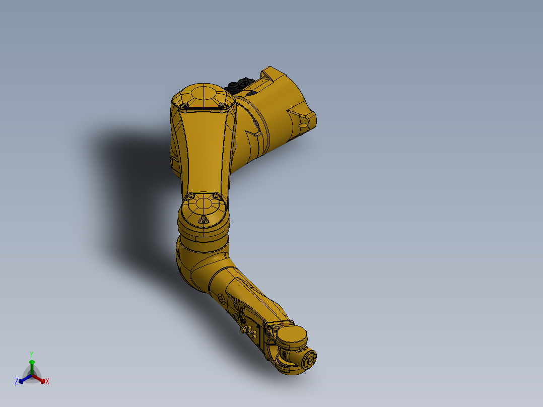 史陶比尔6-Axis Robotic Arm正等轴测图