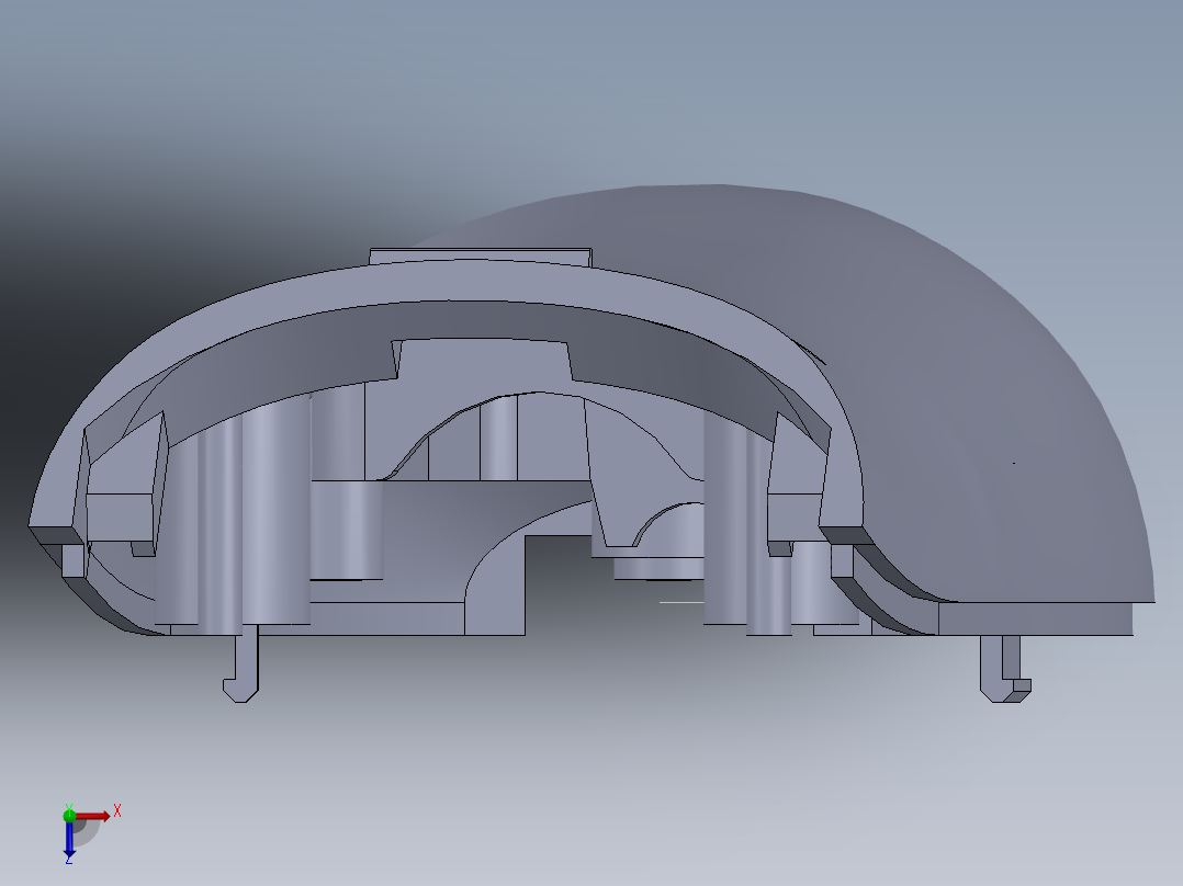 儿童理发器设计俯视图