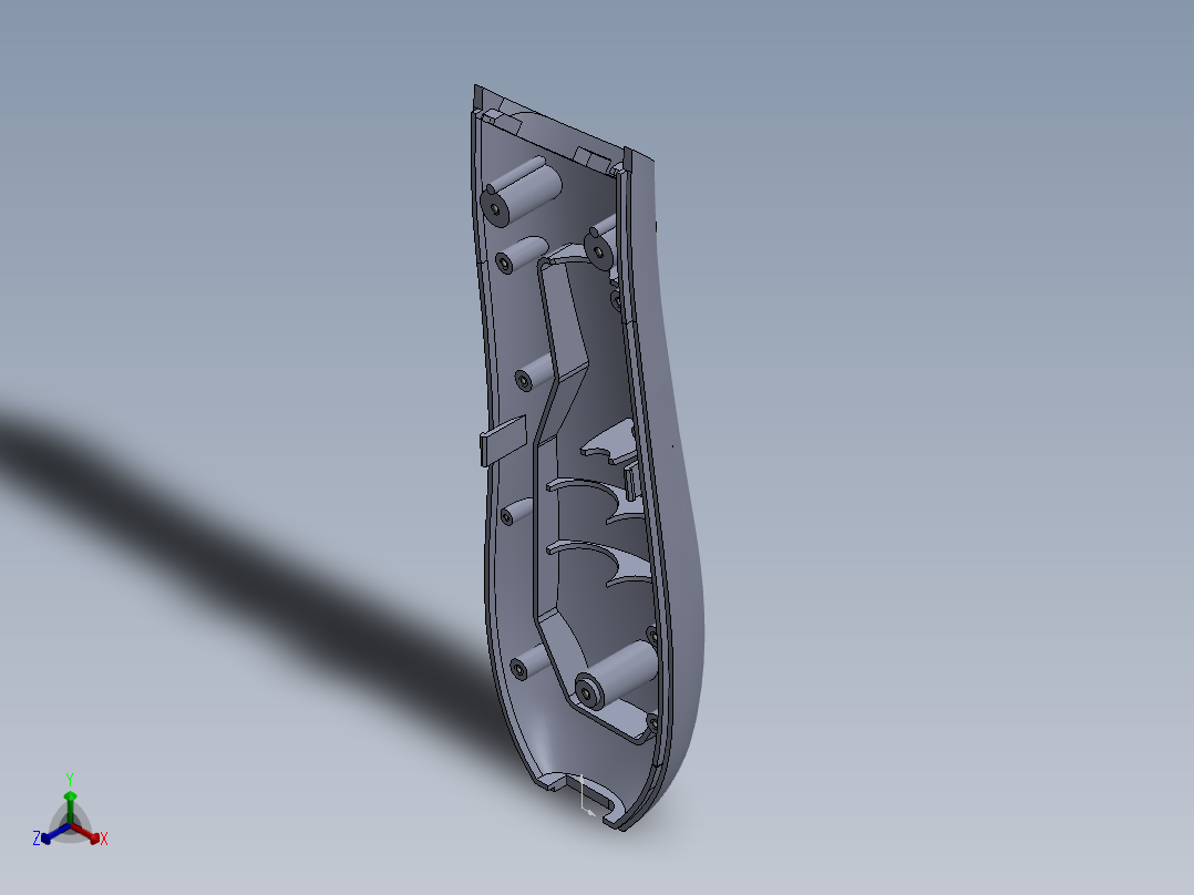 儿童理发器设计正等轴测图