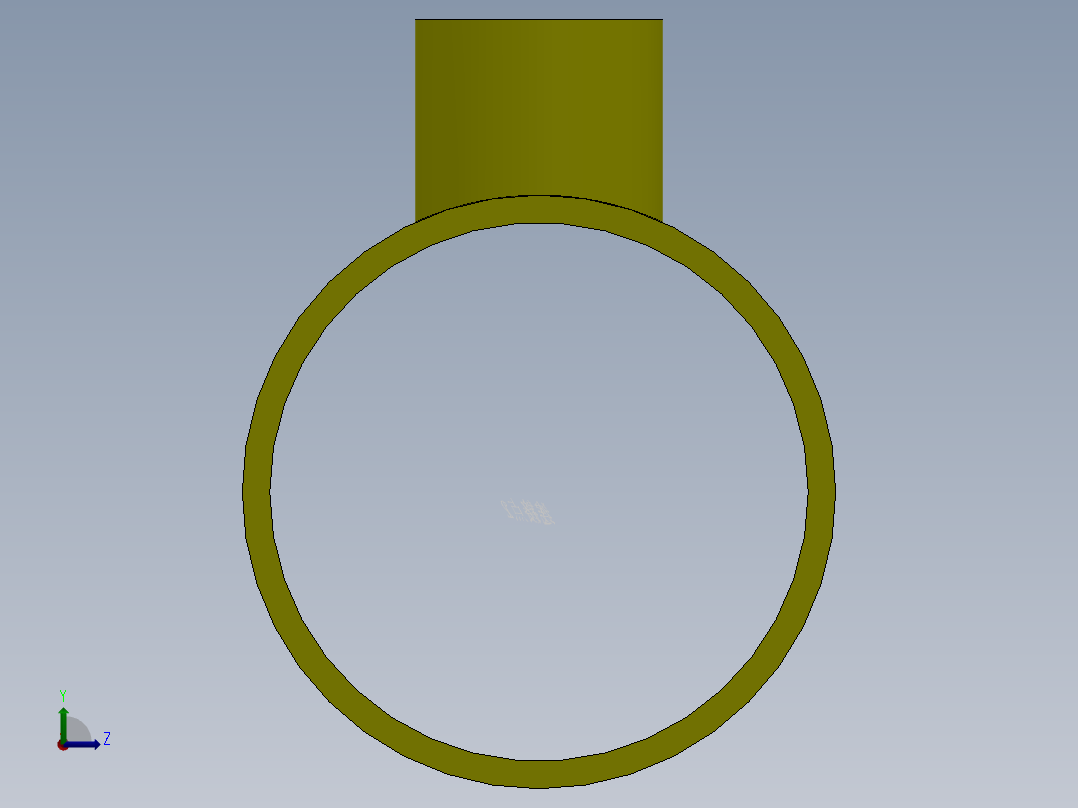钢制异径三通DN15-800左视图