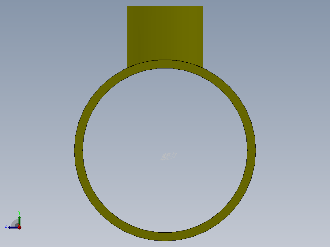 钢制异径三通DN15-800右视图