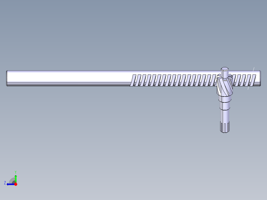 齿轮齿条转向器设计【说明书+CAD+CATIA】包含CAD图纸说明文档右视图
