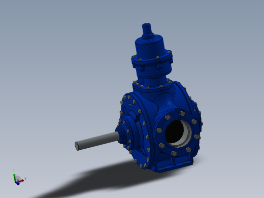 这一个有右旋转，左旋转，法兰和NPT配置泵