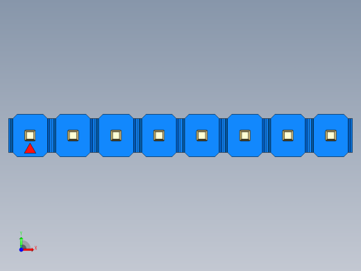 彩色公头100mil（2.54mm）系列-DS1021_blue_1x08p_100mil_Type19_rev1.0前视缩略图
