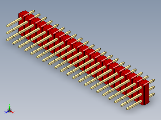 彩色公头100mil（2.54mm）系列-DS1021_red_3x21p_100mil_Type1_rev1.0