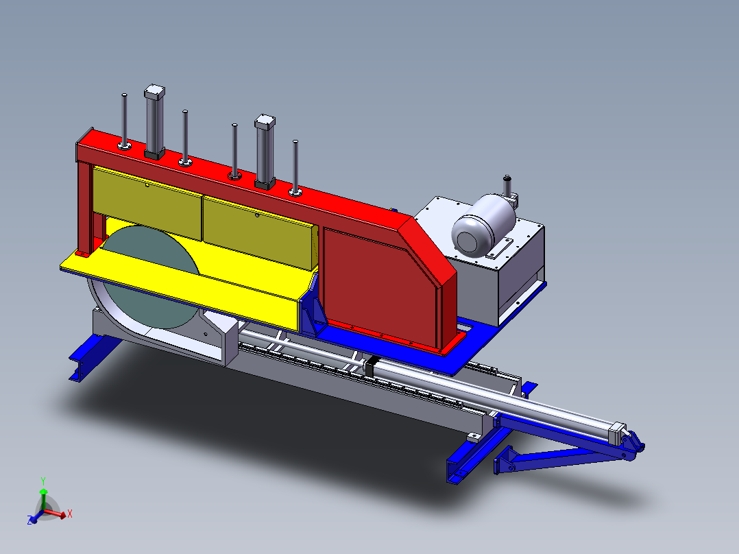 手动铝棒锯电动送料机