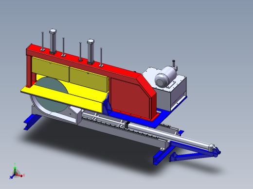 手动铝棒锯电动送料机