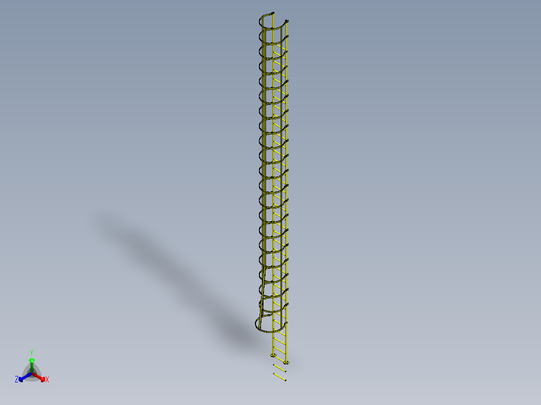 Cage Ladder-4 (2)正等轴测图