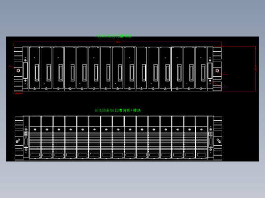 NJ400单个模块端子图V1.01,2022-4-14,CAD2007