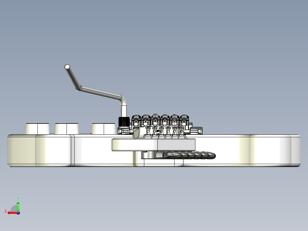 雕刻的电吉他1后视图
