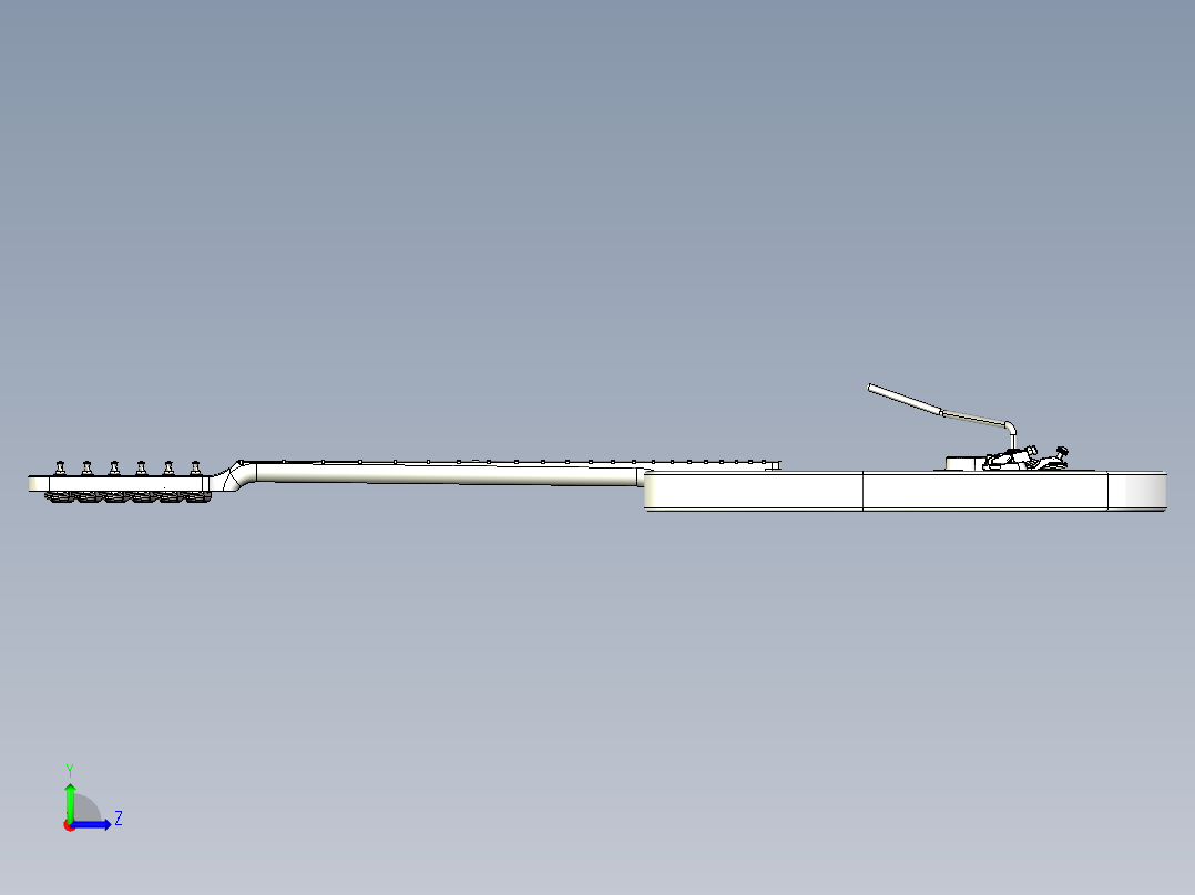 雕刻的电吉他1左视图