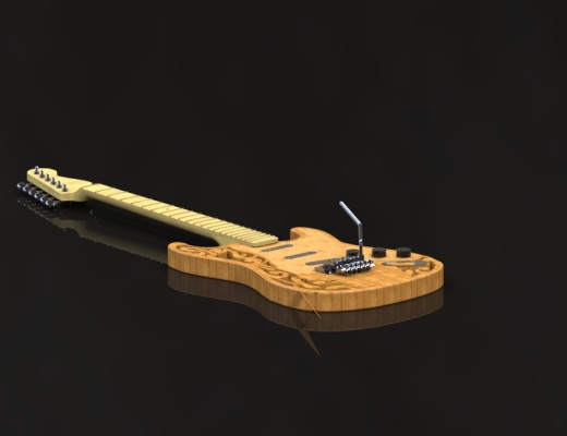 雕刻的电吉他1缩略图