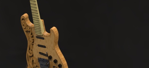 雕刻的电吉他1缩略图