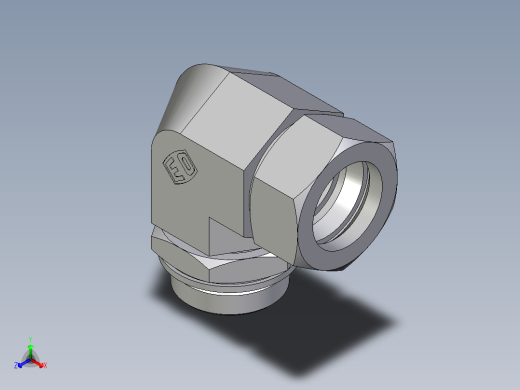 卡套式工业通用硬管接头EO_Adjustable_Locknut_elbow_WEE35LMCF