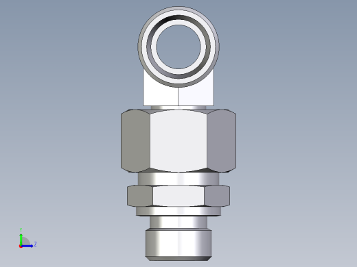 卡套式工业通用硬管接头EO_Assembled_adjustable_standpipe_branch_tee_EVT15LMOMD71左视缩略图