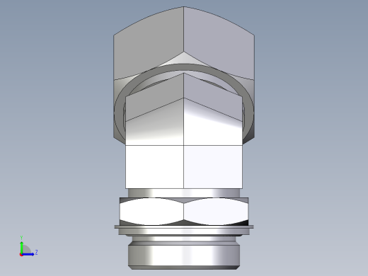 卡套式工业通用硬管接头EO_Adjustable_locknut_45_deg_elbow_VEE38SRCF左视缩略图