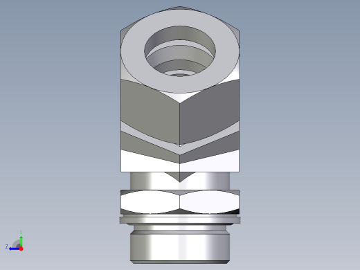 卡套式工业通用硬管接头EO_Adjustable_locknut_45_deg_elbow_VEE30ZSMCF右视缩略图