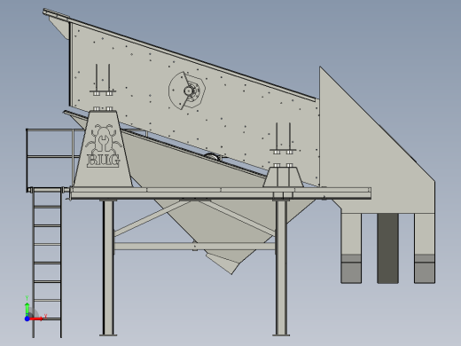 Vibrating Screen 1200X4000X3振动筛系统前视缩略图