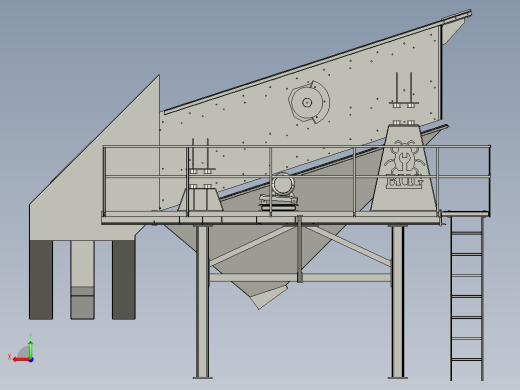 Vibrating Screen 1200X4000X3振动筛系统后视缩略图