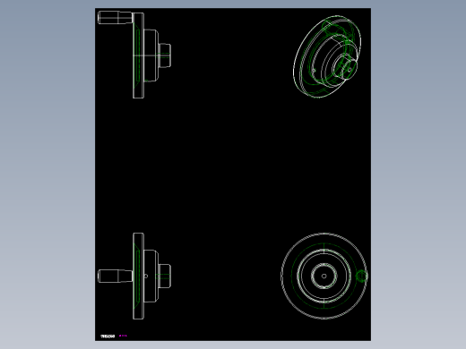 手輪(安裝重力指示器用)SHK-2D多系列多零件图纸模型