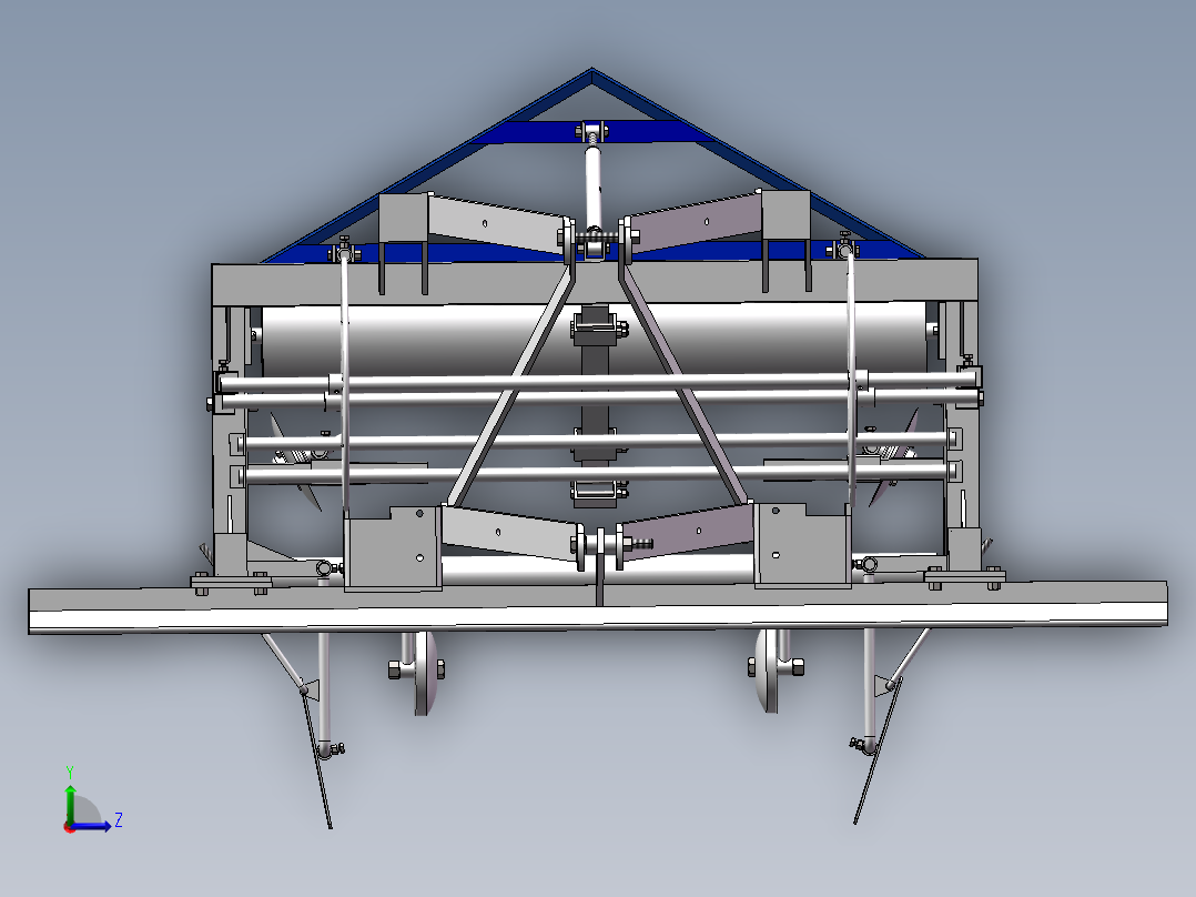 覆膜机模型左视图