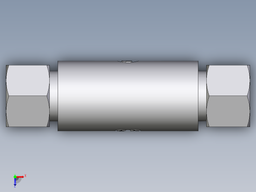 卡套式工业通用硬管接头EO_Weld_bulkhead_fitting_ESV12L71俯视缩略图