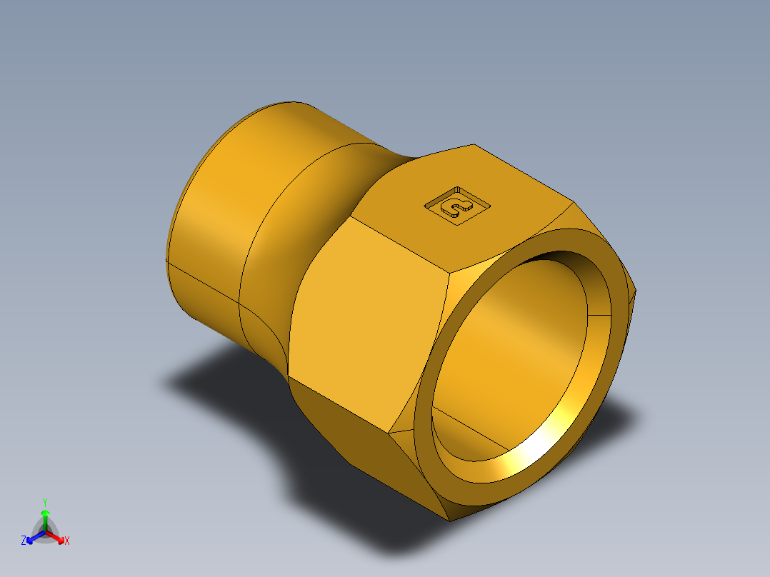 扩口式工业通用硬管接头Long Forged Nut 14FL-8