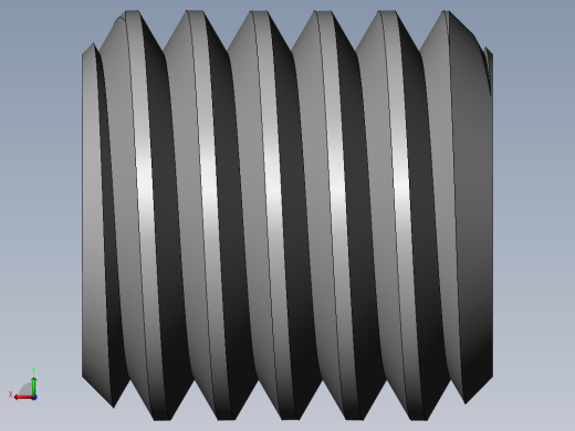 DIN 913-ISO 4026 固定螺钉-M8 L=8.SLDPRT后视缩略图