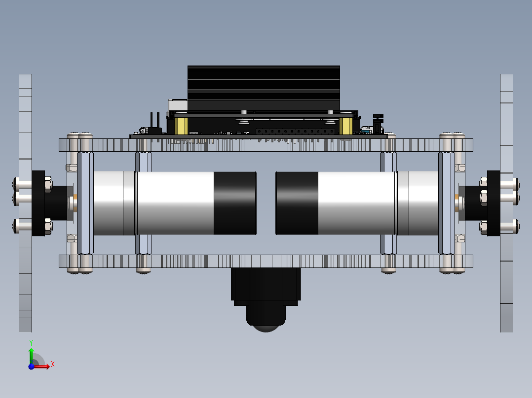 Puzzlebot ROS2智能编程小车结构前视图