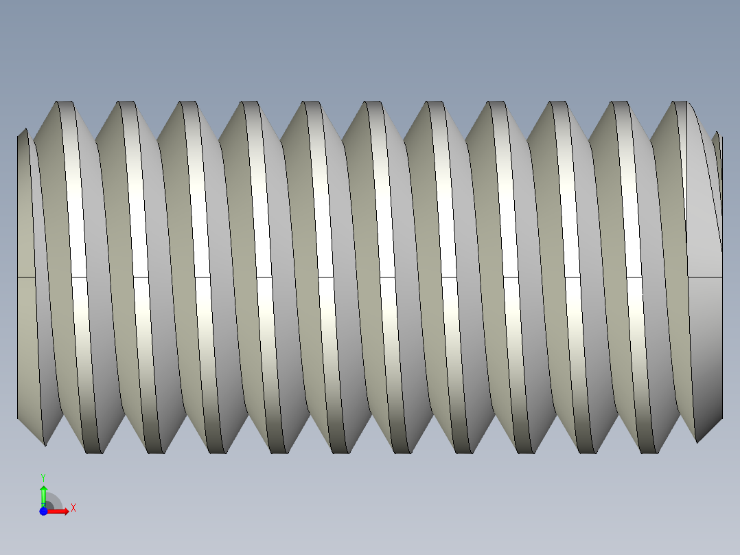 DIN 913-ISO 4026 固定螺钉-M4 L=8.STEP前视图