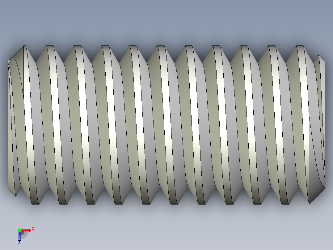 DIN 913-ISO 4026 固定螺钉-M4 L=8.STEP俯视图