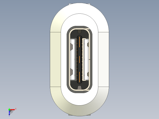 Type C 连接器插孔母 type c 插孔连接器俯视缩略图