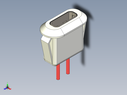 Type C 连接器插孔母 type c 插孔连接器正等轴测缩略图