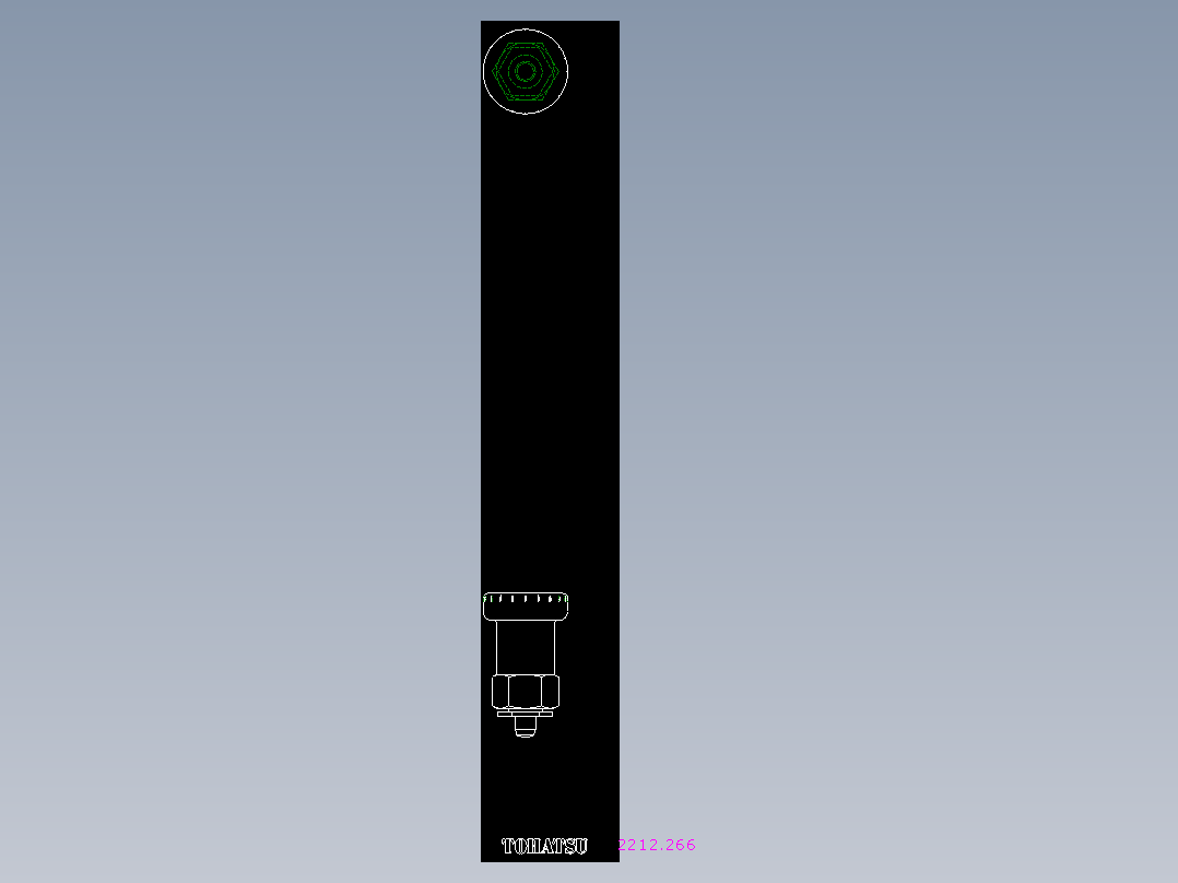 分割定位柱(薄板用)2212-2D多系列多零件图纸模型