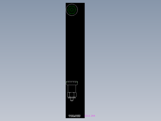 分割定位柱(薄板用)2212-2D多系列多零件图纸模型
