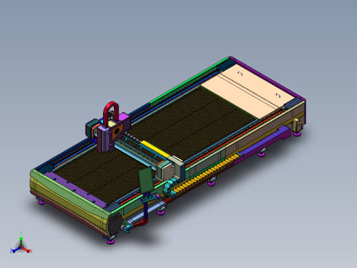 金属激光切割机正等轴测缩略图
