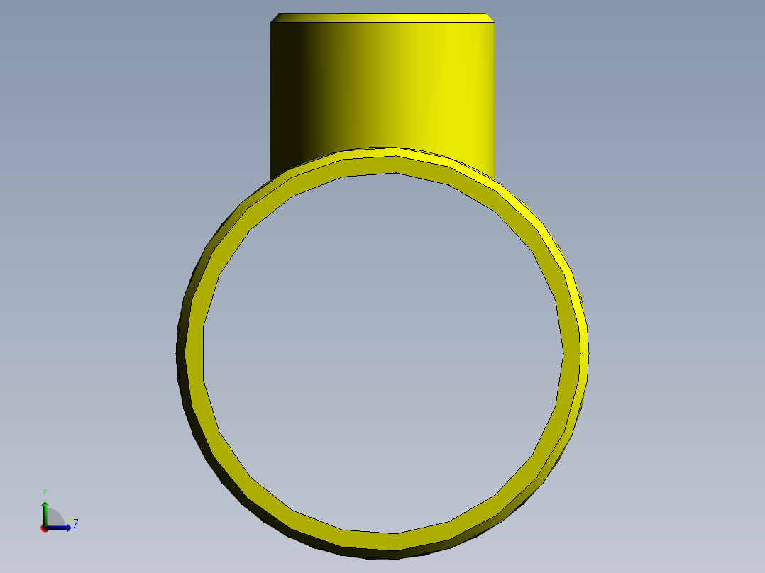 educing outlet tee inch左视图