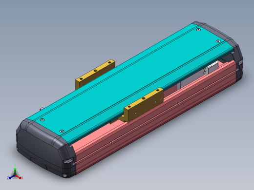 MTH丝杆半封闭模组MTH13-M-60正等轴测缩略图