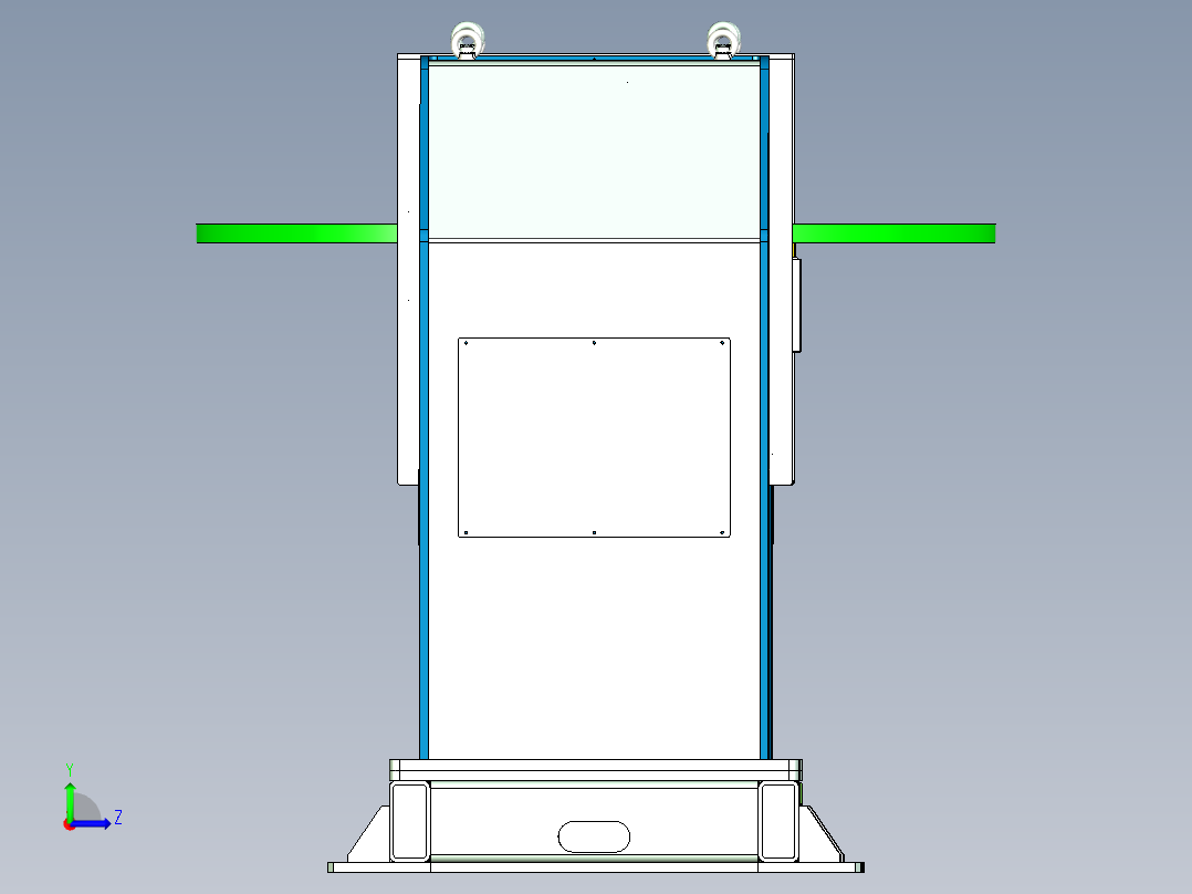 H型焊接变位机左视图