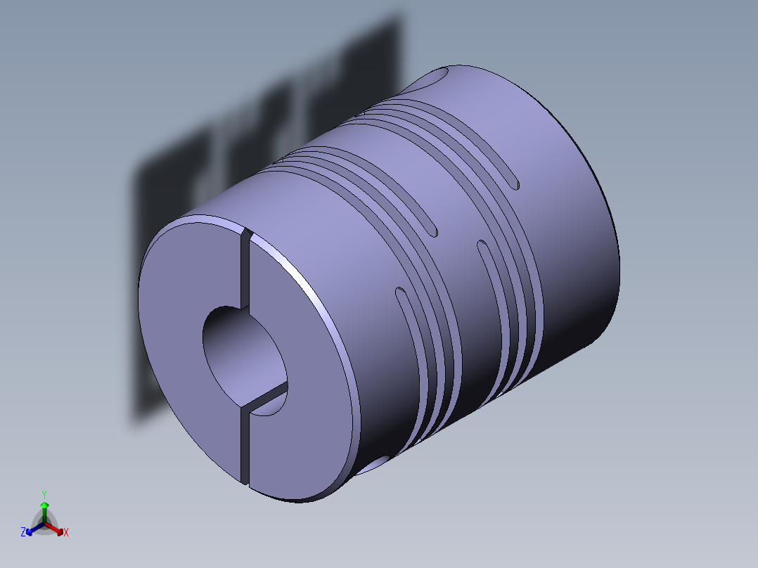 联轴器SRB-26C-6、35-10正等轴测图