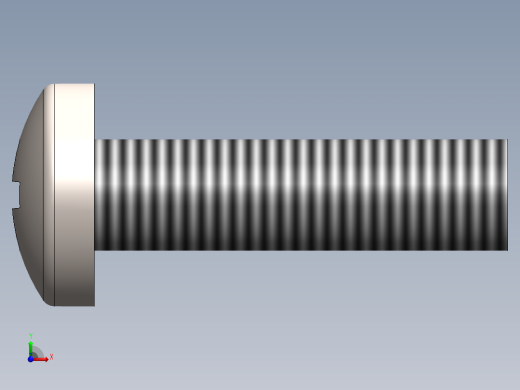 螺丝 M3.5 十字盘头-M3.5 x 13 Screw head.SLDPRT前视缩略图