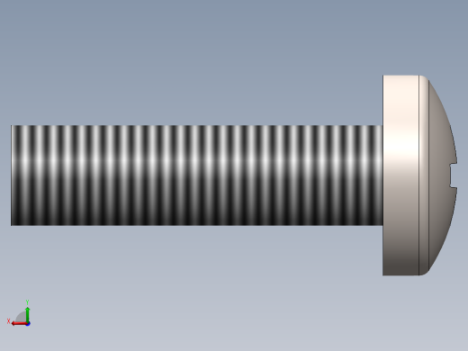 螺丝 M3.5 十字盘头-M3.5 x 13 Screw head.SLDPRT后视缩略图