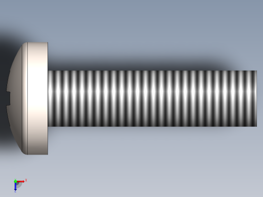 螺丝 M3.5 十字盘头-M3.5 x 13 Screw head.SLDPRT俯视缩略图